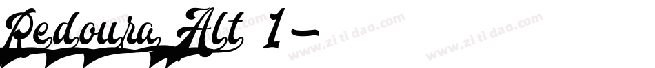 Redoura Alt 1字体转换